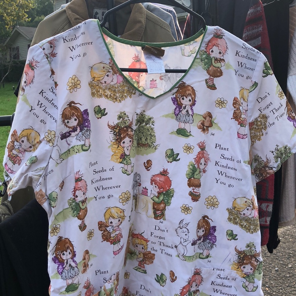 Precious moments scrub top